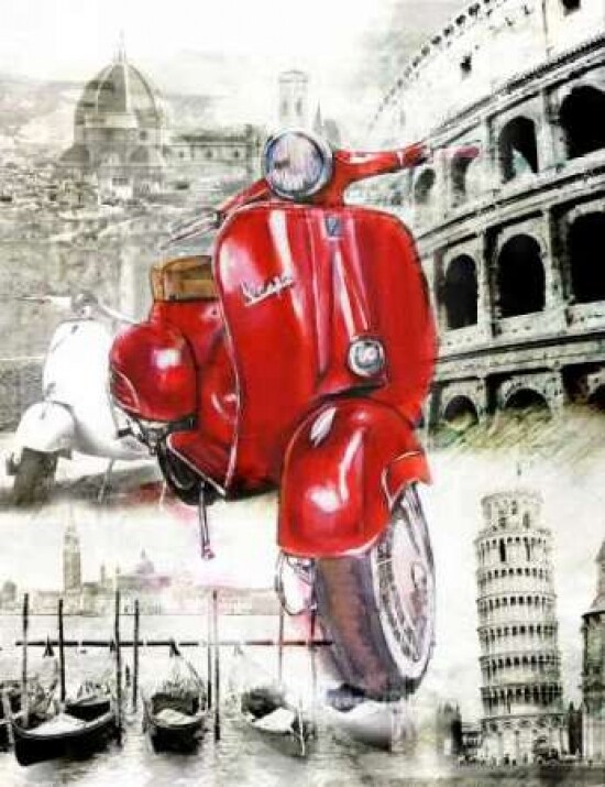The Beautiful Motorbike Poster Print by Bresso Sola - Item # VARPDXBRSO016