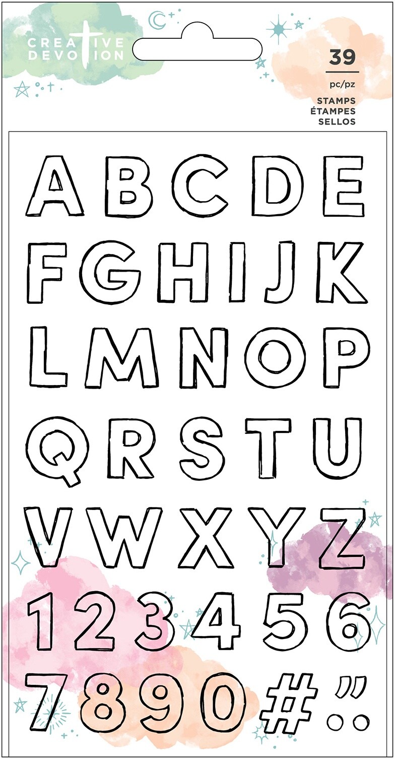 Creative Devotion Draw Near Clear Stamps 39/Pkg-Alphabet