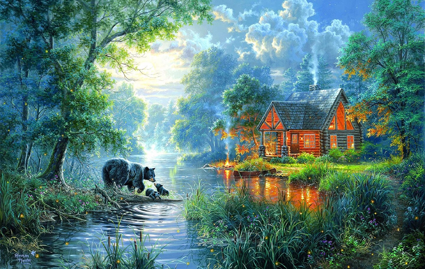 Sunsout Firefly Cove 550 pc   Jigsaw Puzzle 69788