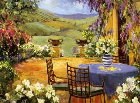 Countryside Terrace Poster Print by  Allayn Stevens - Item # VARPDXAS15