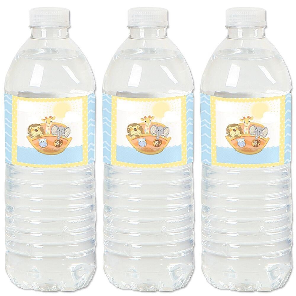 Big Dot of Happiness Noah&#x27;s Ark - Baby Shower Water Bottle Sticker Labels - Set of 20
