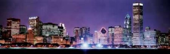 Chicago Skyline I Poster Print by Bob Stefko - Item # VARPDXPSSFK104