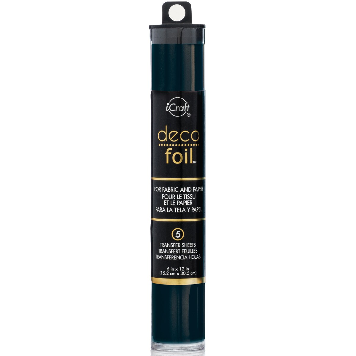 iCraft Deco Foil Transfer Sheets 6&#x22;X12&#x22; 5/Pkg-Black