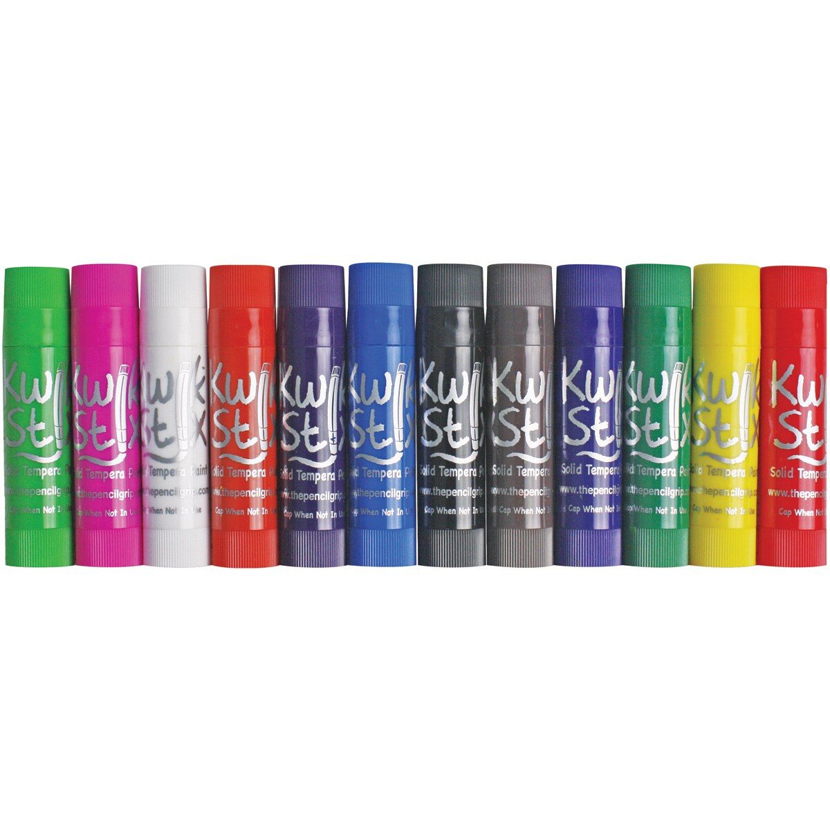Kwik Stix Solid Tempera Paint Sticks 12/Pkg-Classic Colors