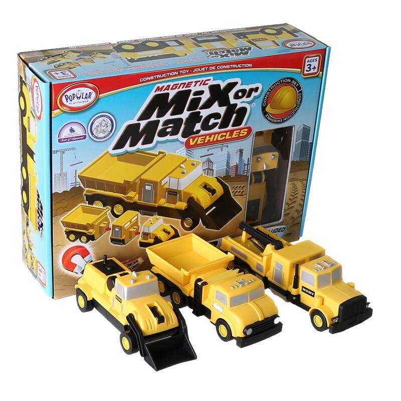 Magnetic Mix or Match&#xAE; Vehicles, Construction
