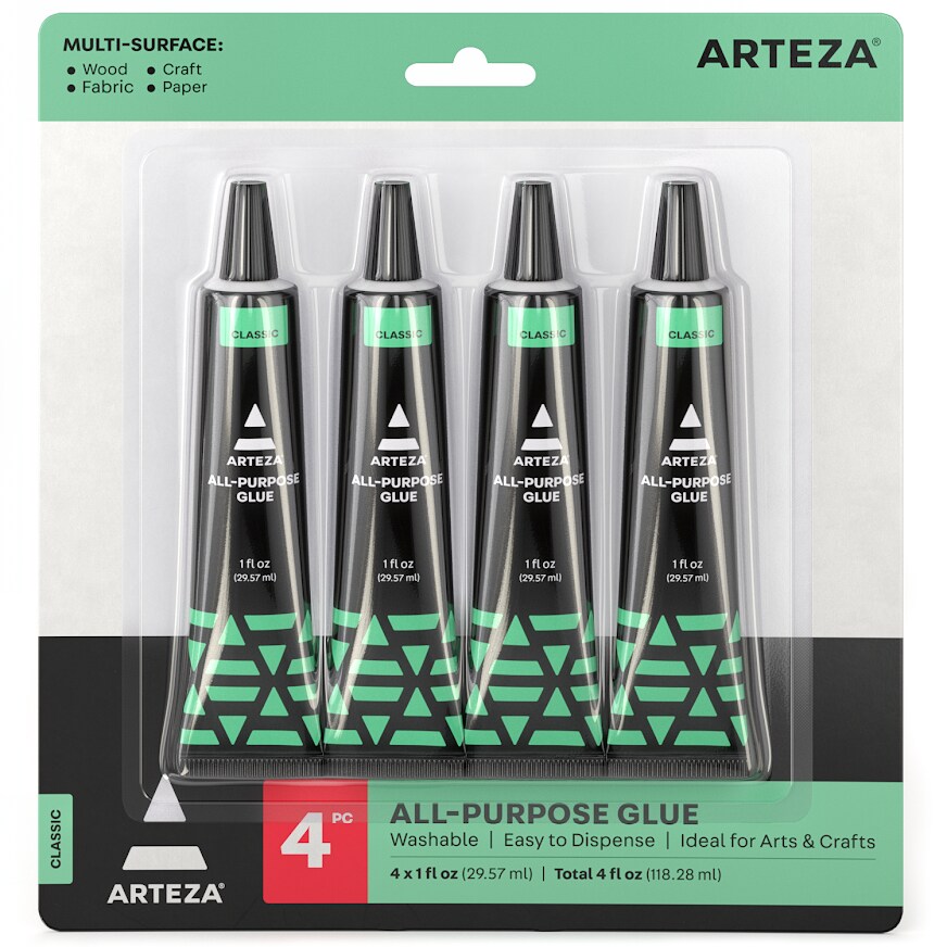Arteza Allpurpose Glue, 1oz tubes 4 Pack Michaels