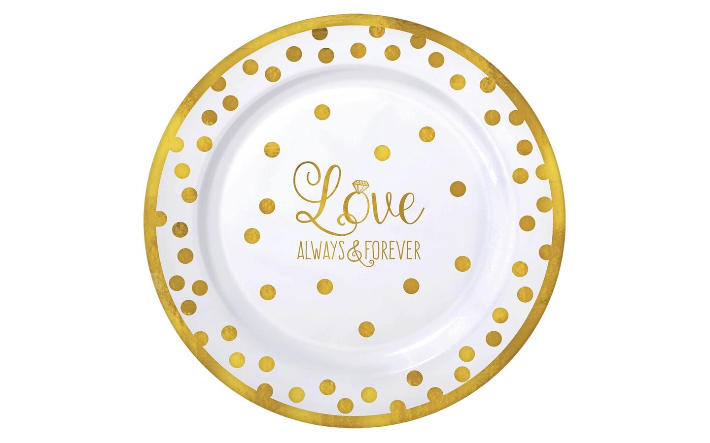 Amscan Premium Rd Plastic Plate Love Michaels
