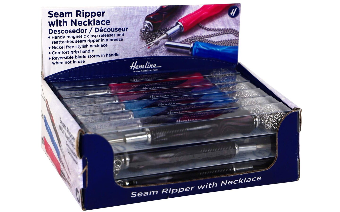 Tacony Hemline Seam Ripper With Necklace POP 18pc Michaels