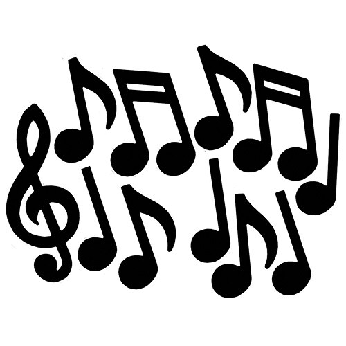 Musical Note Silhouettes