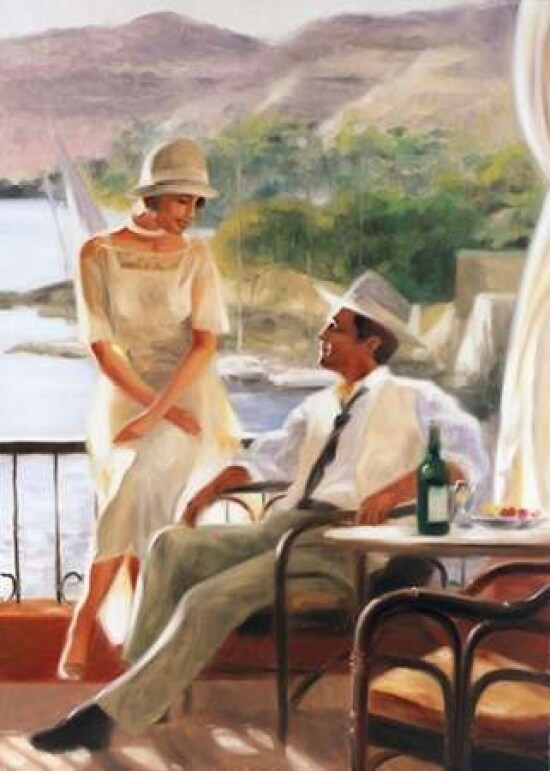 Meeting at the tea-garden Poster Print by E Denis - Item # VARPDXED200705