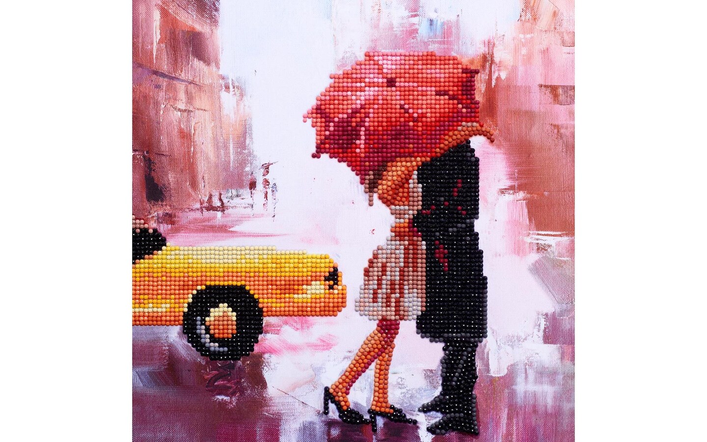 DIAMOND ART BY LEISURE ARTS Goodbye Taxi, 12"x12", Intermediate Diamond