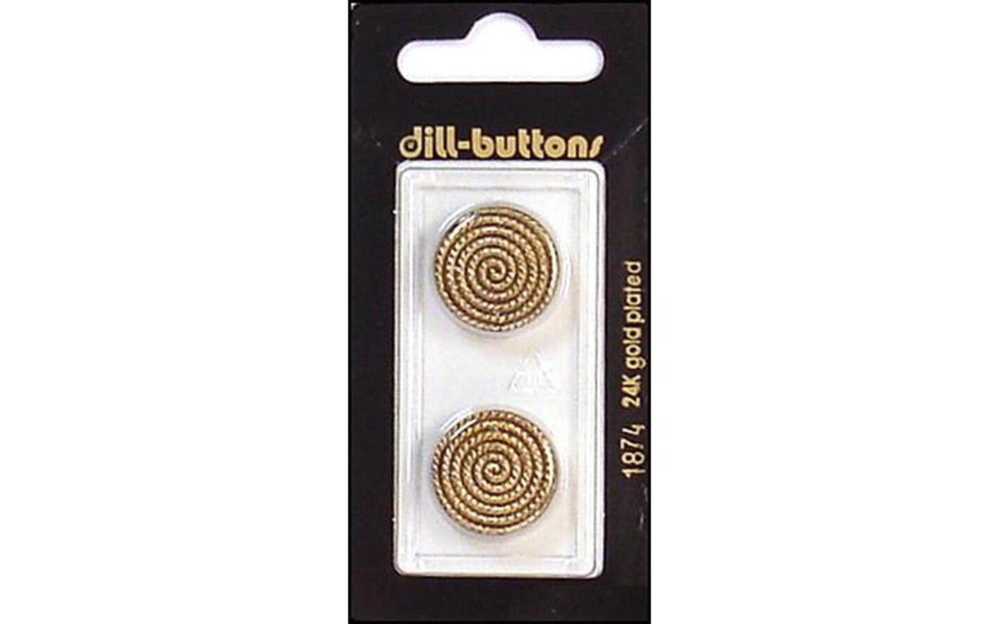 Dill Buttons 19mm 2pc Shank Antique Gold Michaels