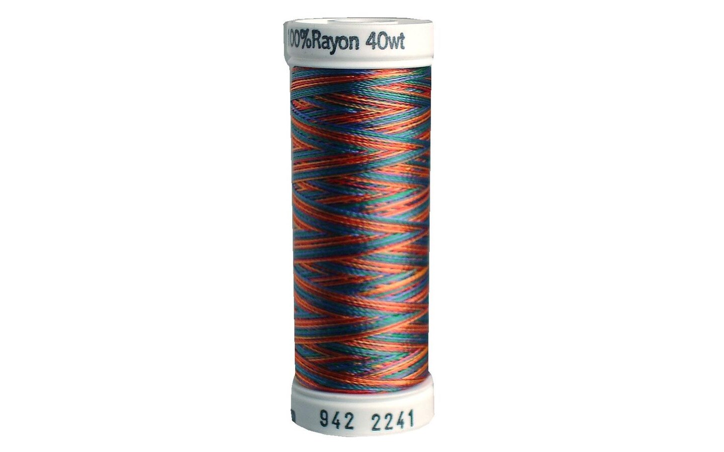 Sulky Rayon Thread 40wt 250yd Peach/Blue/Rust/Grn