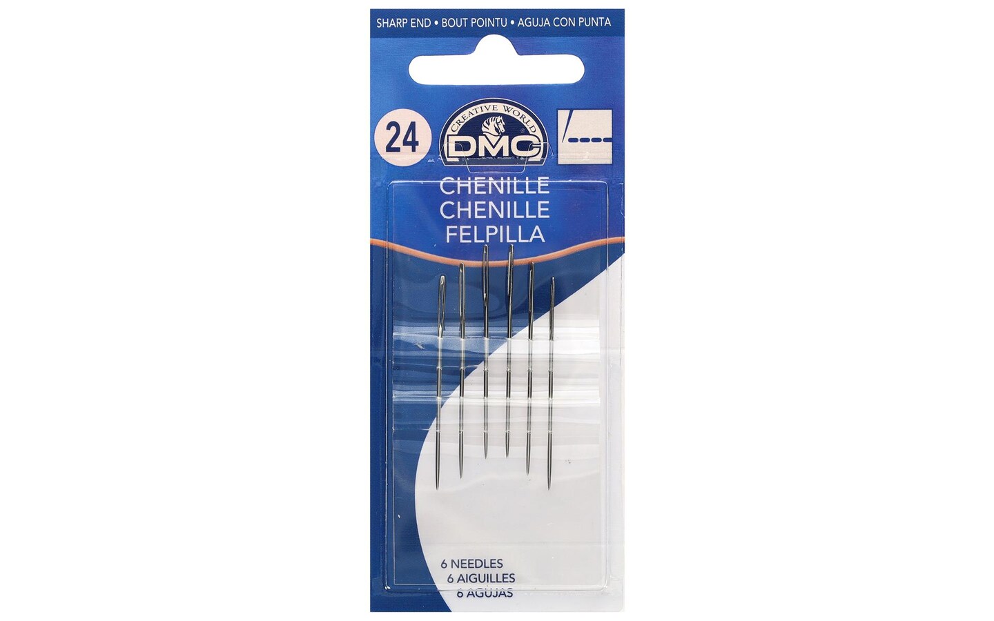 DMC Chenille Needle Size 24 6pc