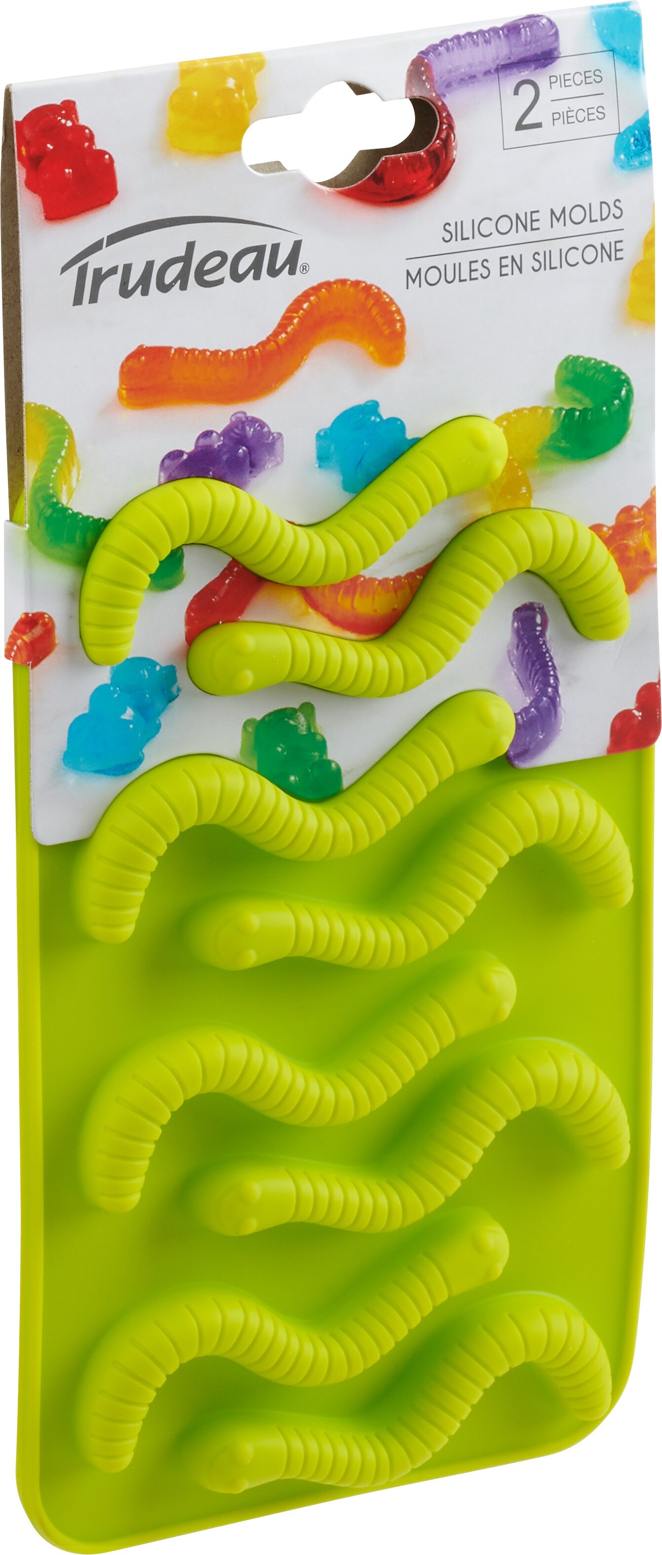 Trudeau Silicone Chocolate Mold 2/Pkg-Gummy Worms