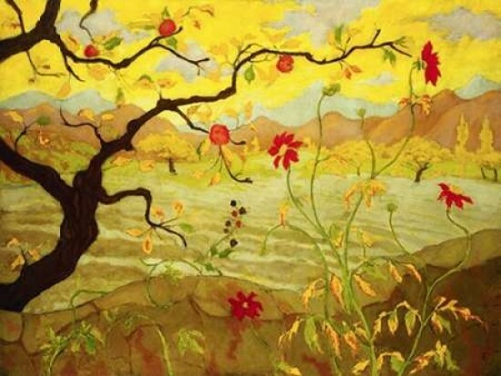 Apple tree with red fruit Poster Print by Paul Ranson - Item # VARPDX3AA1960