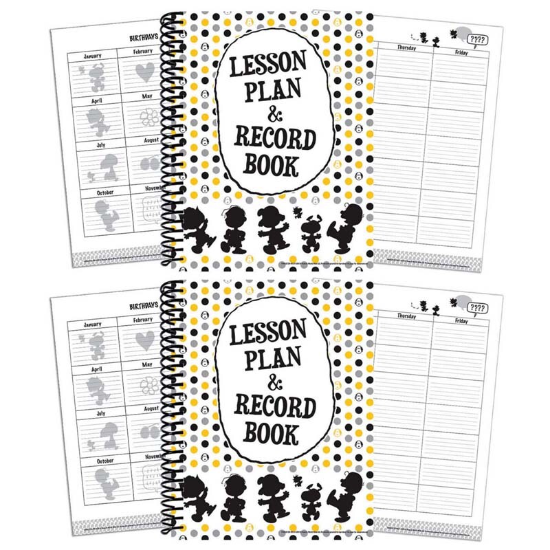 Peanuts&#xAE; Touch of Class Lesson Plan &#x26; Record Book, Pack of 2