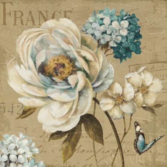 Marche de Fleurs Blue III Poster Print by Lisa Audit - Item # VARPDX9481
