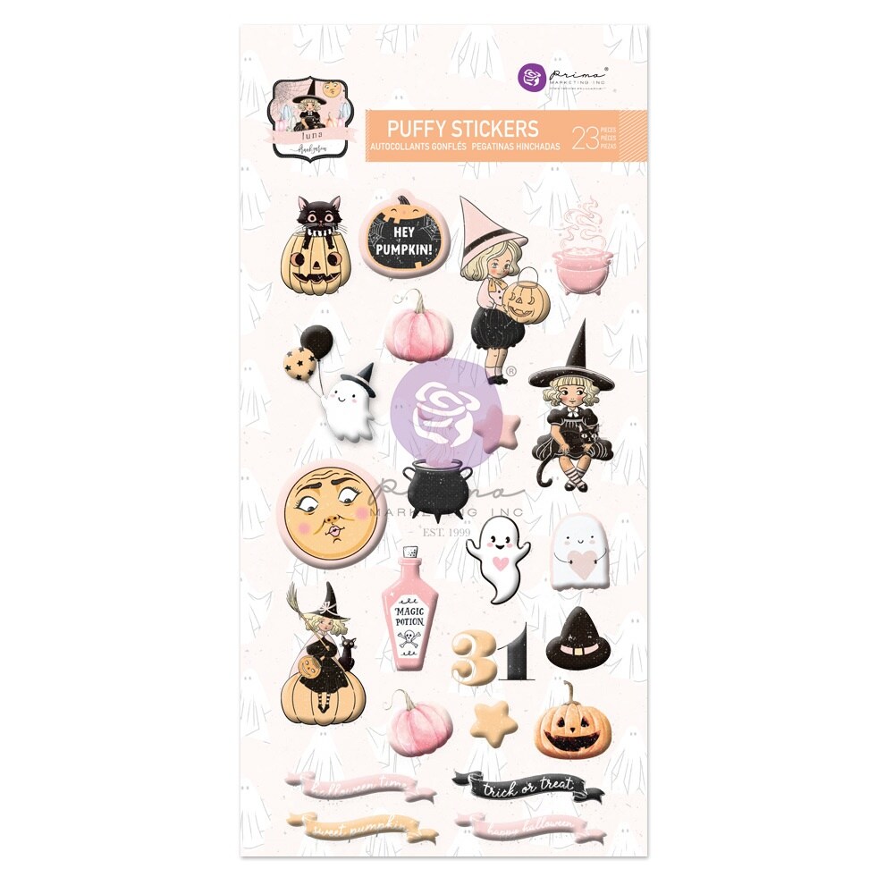 Luna Puffy Stickers 23/Pkg-