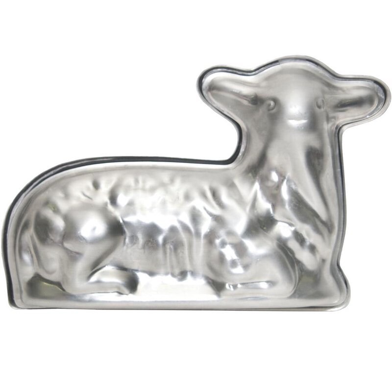 Nordic Ware Easter Lamb Cake Pan Freestanding 3D 2 Piece Mold USA Made