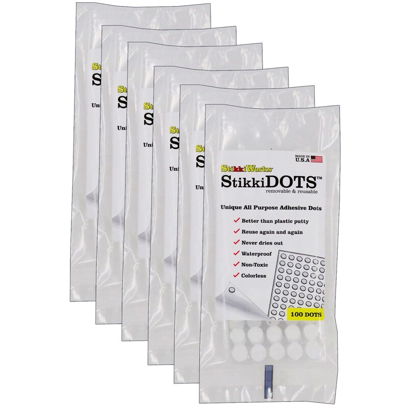 StikkiDOTS™, Adhesive Dots, 100 Per Pack, 6 Packs Michaels