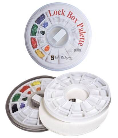 LOCK BOX PLASTIC PALETTE W/10 SHEETS PALETTE PAPER
