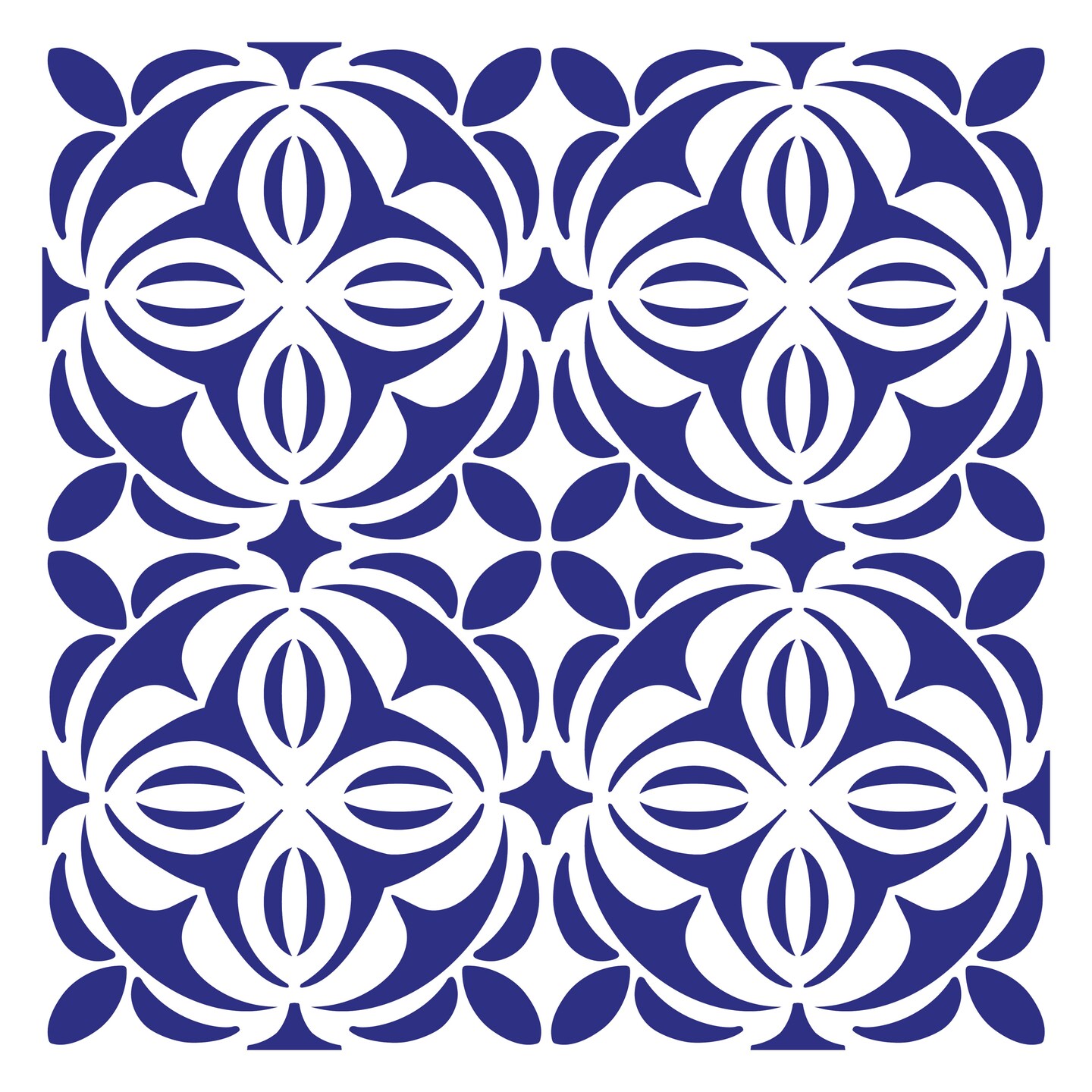 Casablanca Tile Wall & Floor 12 x 12 Stencil | 3800 by Designer Stencils | Pattern Stencils |