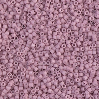 Miyuki Delica Bead 11/0, DB0355, Matte Opaque Dusty Orchid, 5 grams