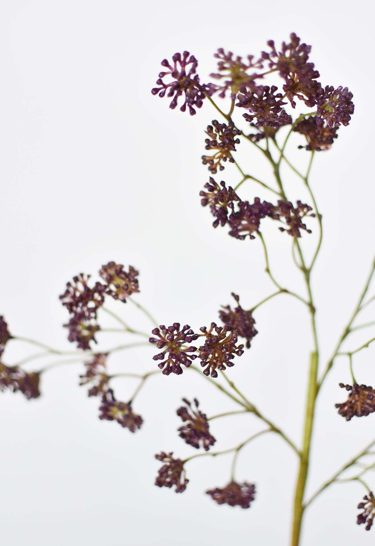 16&#x22; Faux Purple Soft Sedum Berry Stem