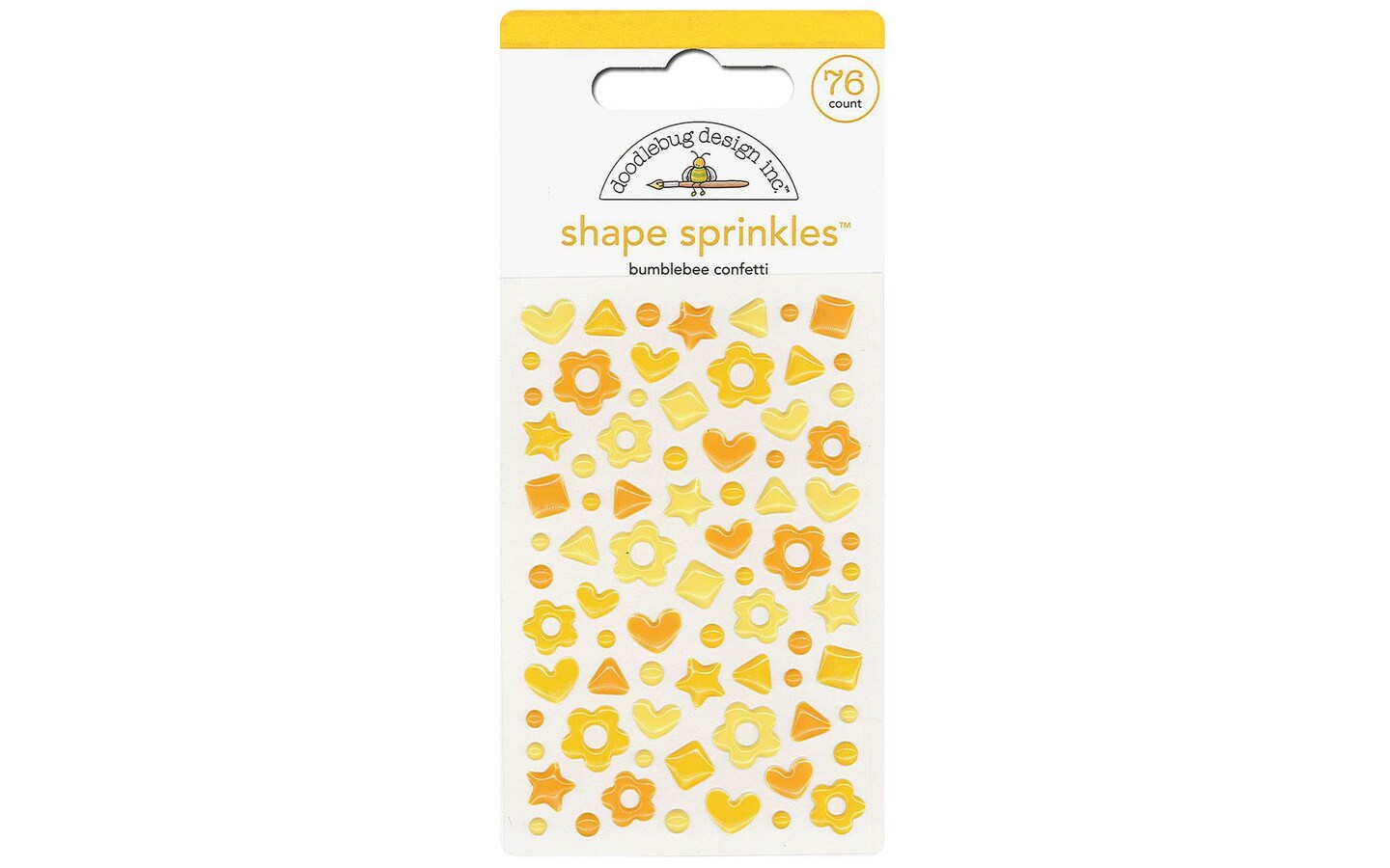 Doodlebug Sprinkles Shape Confetti Bumblebee