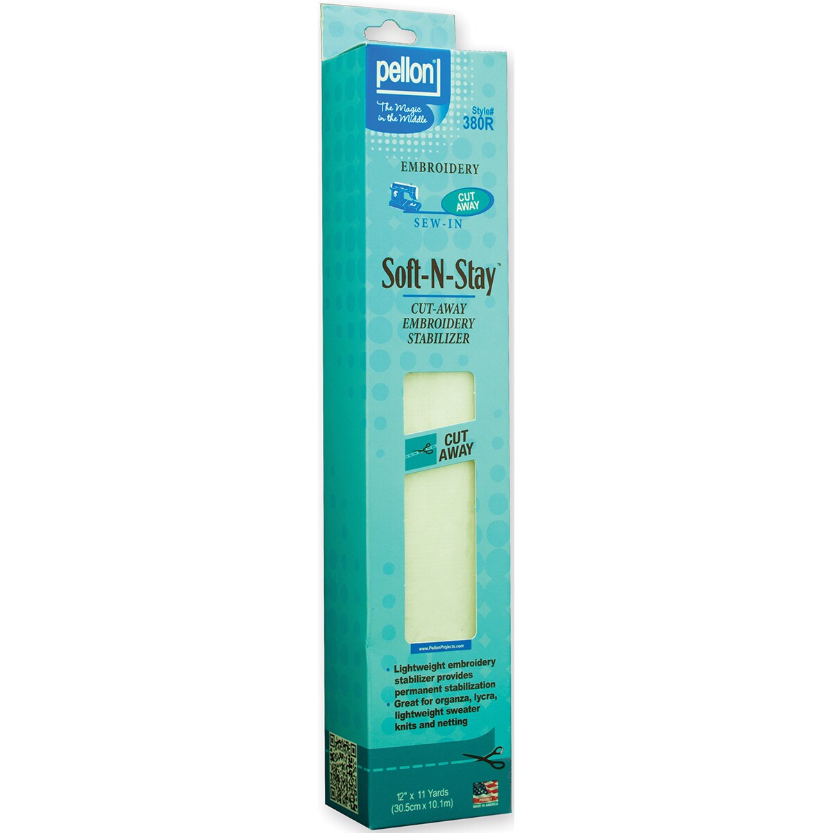 Pellon Soft-Stay Cut Away Embroidery Stabilizer-12&#x22;X11yd