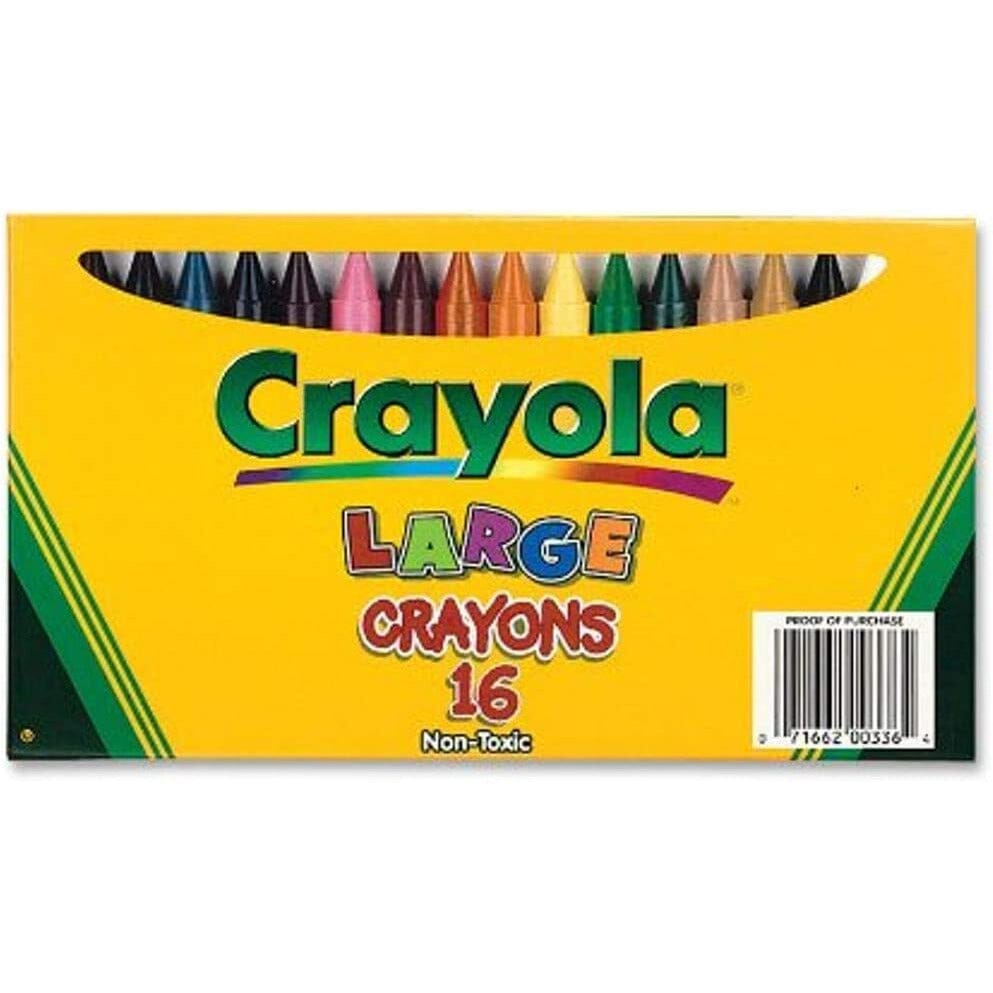 Crayola Large Crayons Box, 8 Colors/Box