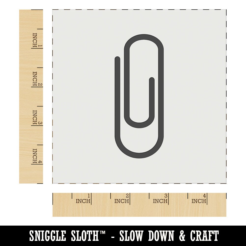 Paper Clip Symbol Wall Cookie DIY Craft Reusable Stencil