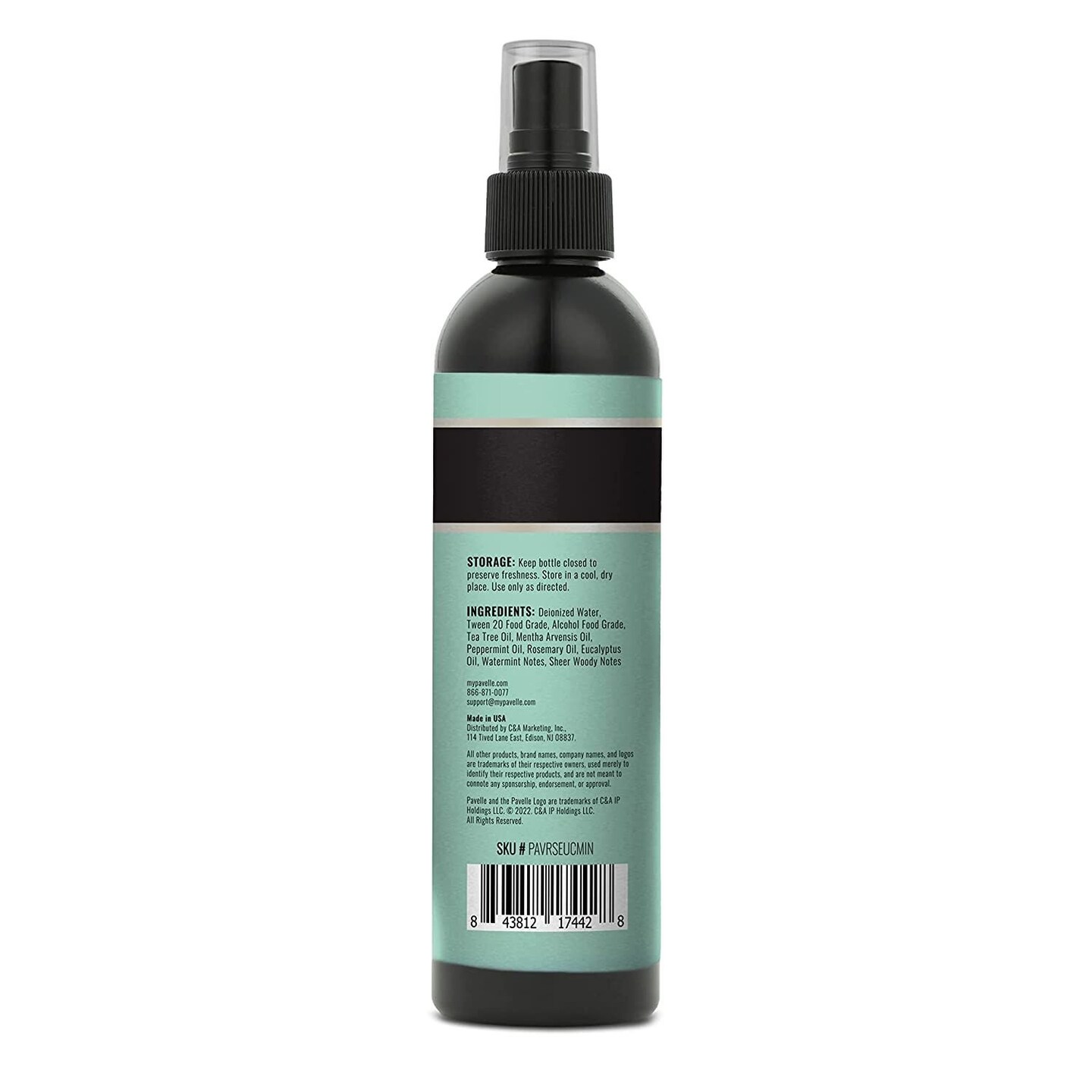 Pavelle Room Spray, Eucalyptus Essential Oil Non Toxic Air Freshener, 8 fl. oz (237ml)