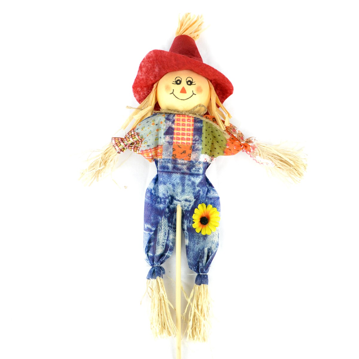 Hand-Painted Harvest Scarecrow Paper Towel Holder