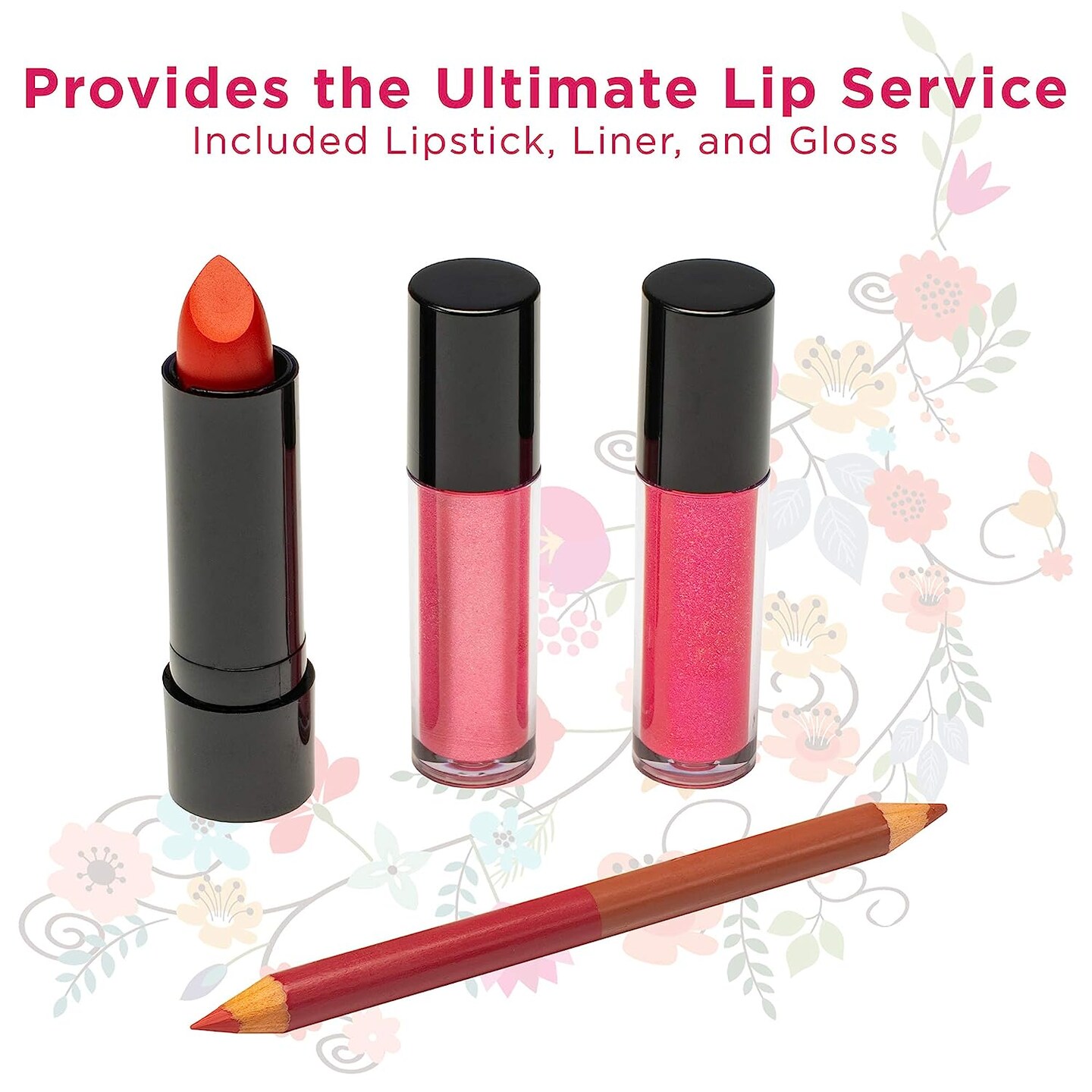 Vokai 74 Piece Makeup Kit, Eye Shadow, Glitters, Lip &#x26; Eye Liner Pencils, Lipstick, Blush, Concealer, Lip Gloss, Bronzer