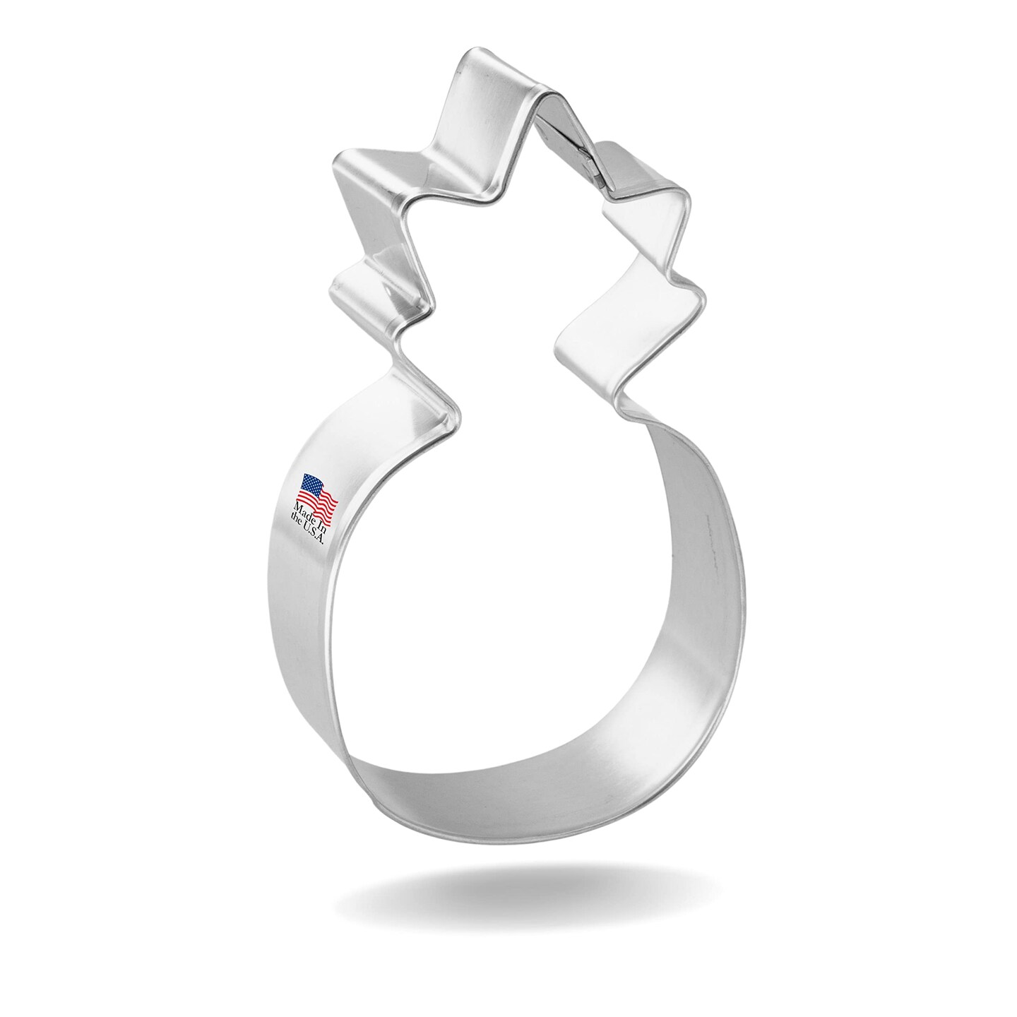 CookieCutter.Com Pineapple Cookie Cutter 4 in &#x2013;Tin Plated Steel Cookie Cutters &#x2013; Made In The USA