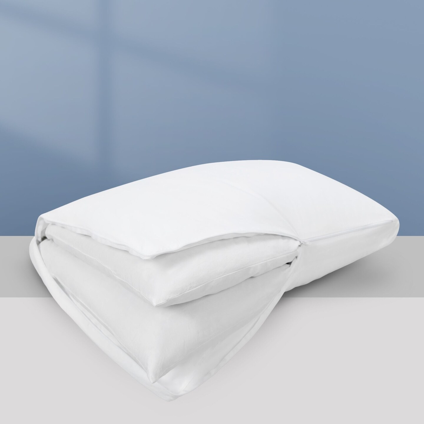 PeaceNest Six-in-one Down Feather Adjustable Pillow Cotton Shell