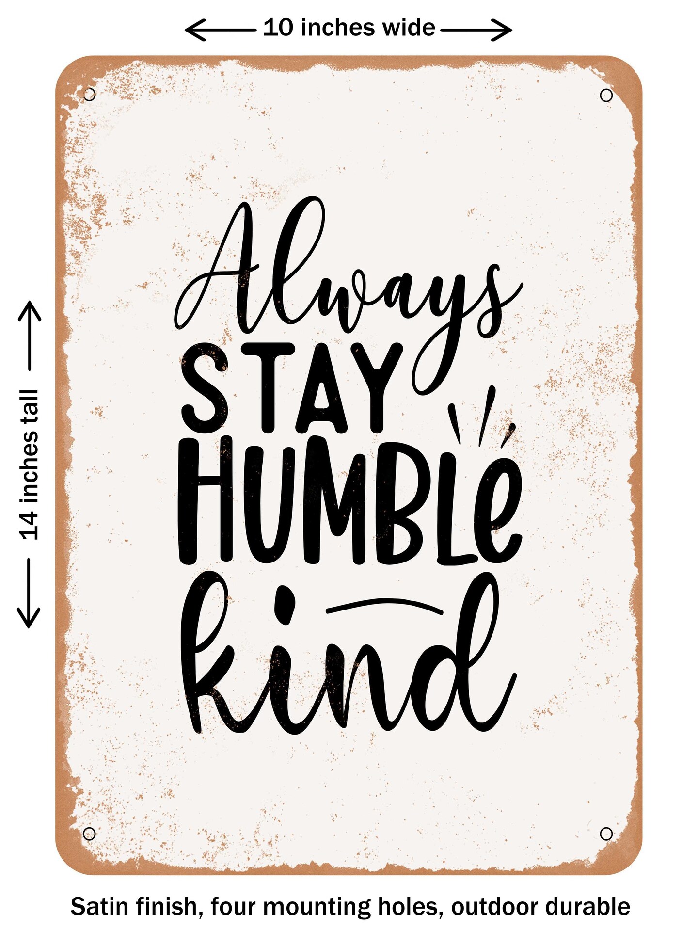 Bee Humble And Kind Metal Sign – Colhouse Designs Wholesale