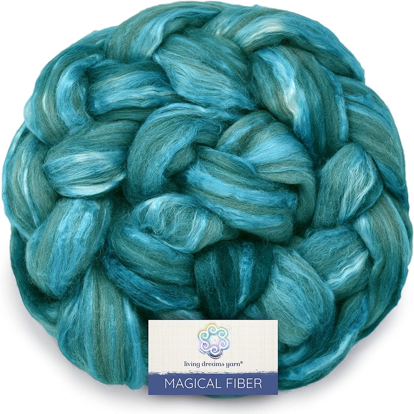 Magical Silk Merino Fiber. Hand Dyed Roving for Spinning &#x26; Felting.