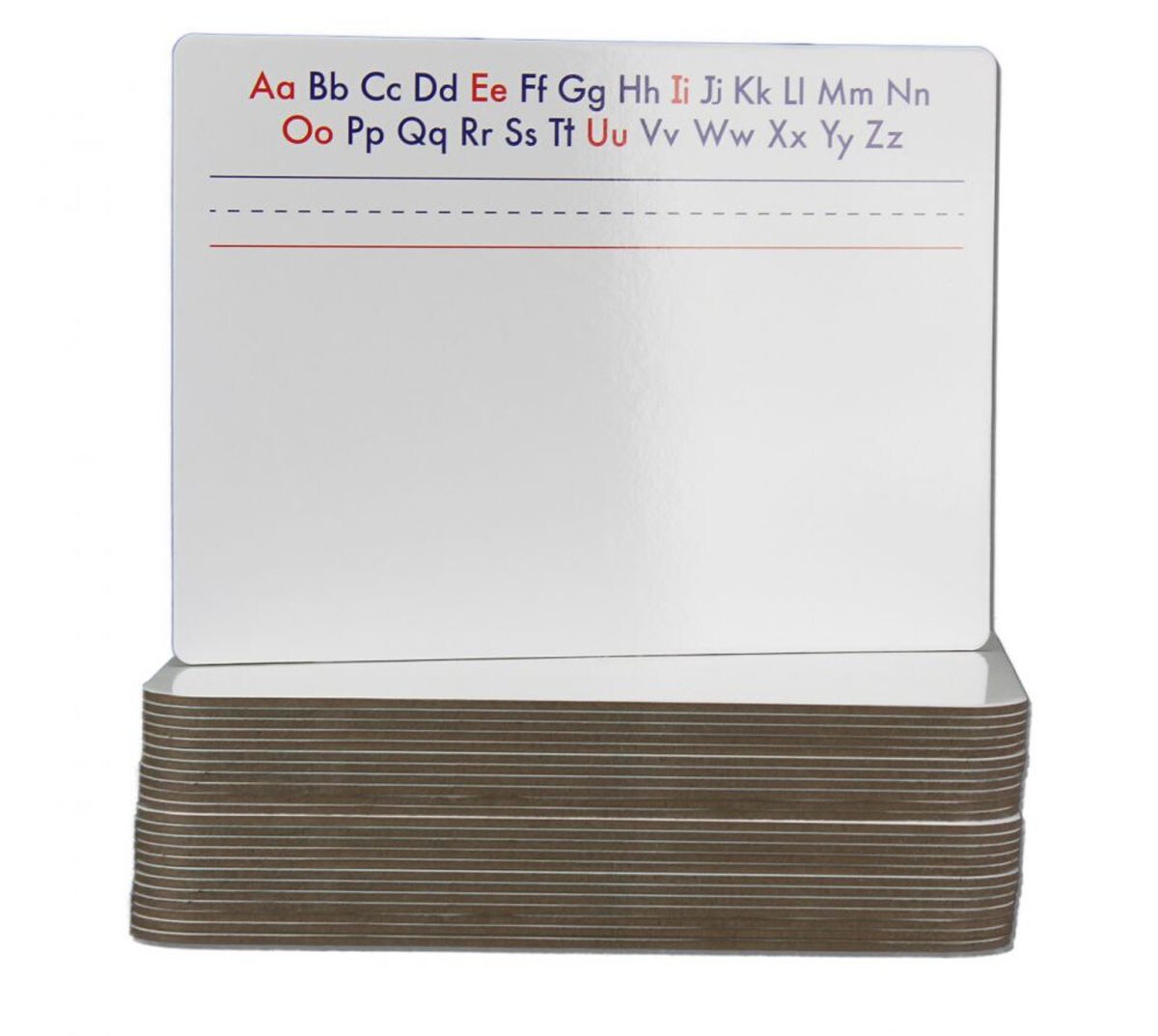9" x 12" Two Sided Alphabet Magnetic Dry Erase Board Bulk Class Pack of 24