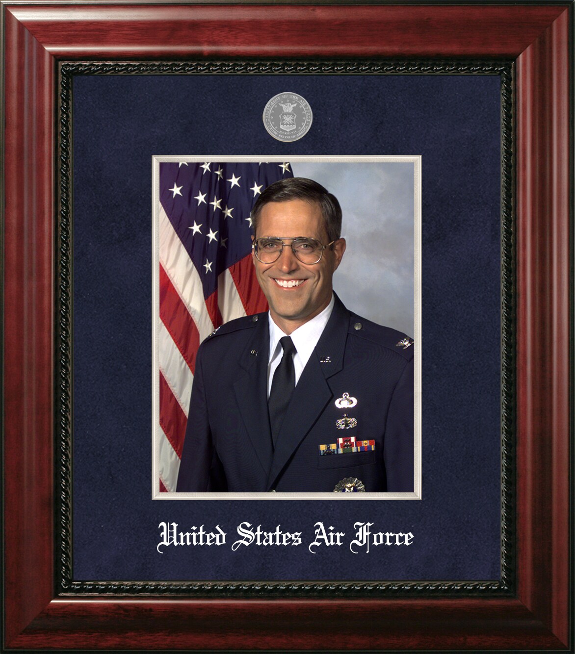 Patriot Frames Air Force 8x10 Portrait Executive Frame with Silver Medallion