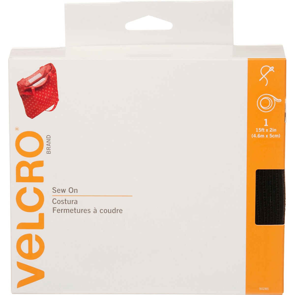 VELCRO(R) Brand Sew-On Tape 2X15'-Black