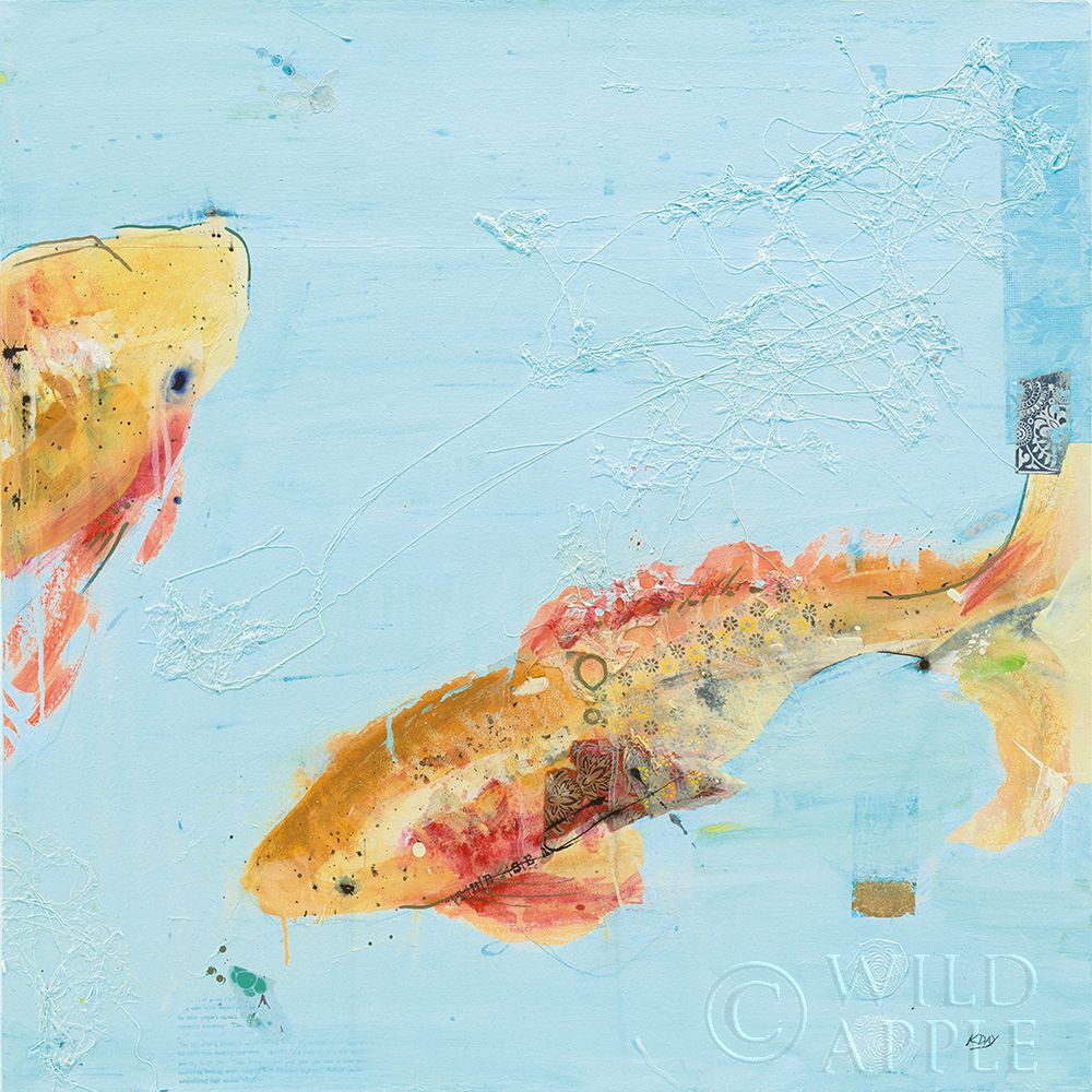 Fish In The Sea Ii Aqua Poster Print by Kellie Day - Item # VARPDX36058