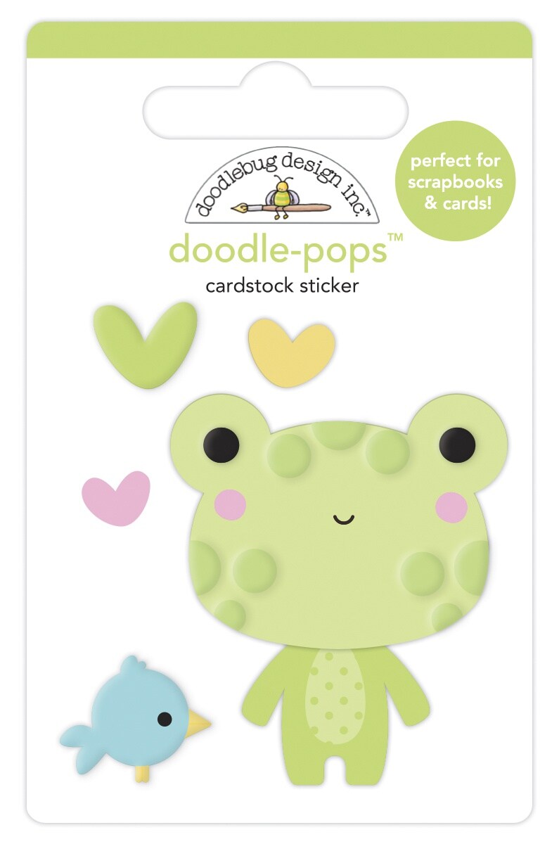 Doodlebug Doodle-Pops 3D Stickers-Hoppy Day, Bundle Of Joy