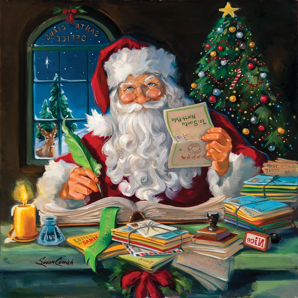 Santas Office Poster Print by Susan Comish - Item # VARPDXSCM1494