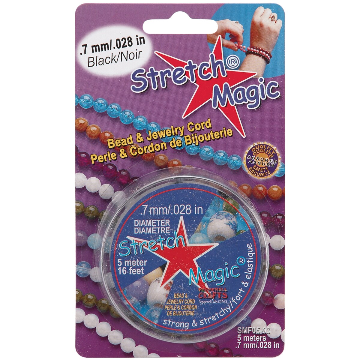 Stretch Magic Bead & Jewelry Cord .7Mmx5mBlack Michaels