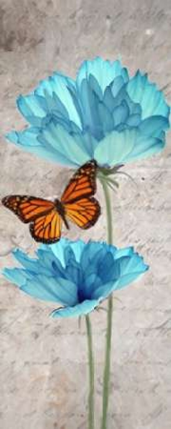 Blue Floral Panel I Poster Print by Taylor Greene - Item # VARPDXTGPL024A