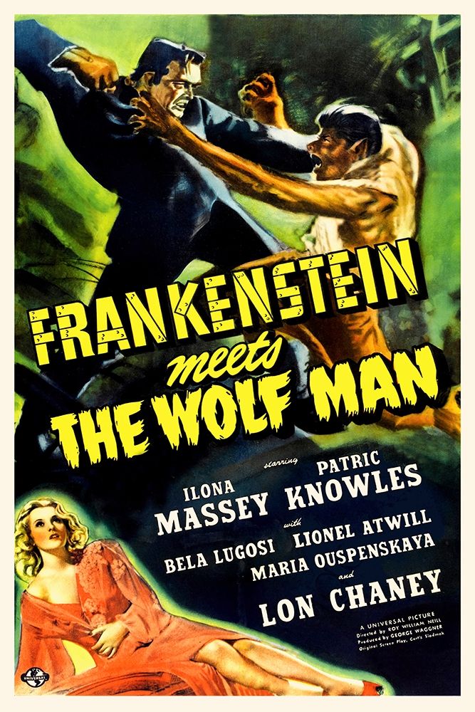 Frankenstein vs Wolfman Poster Print by Hollywood Photo Archive Hollywood Photo Archive - Item # VARPDX490348