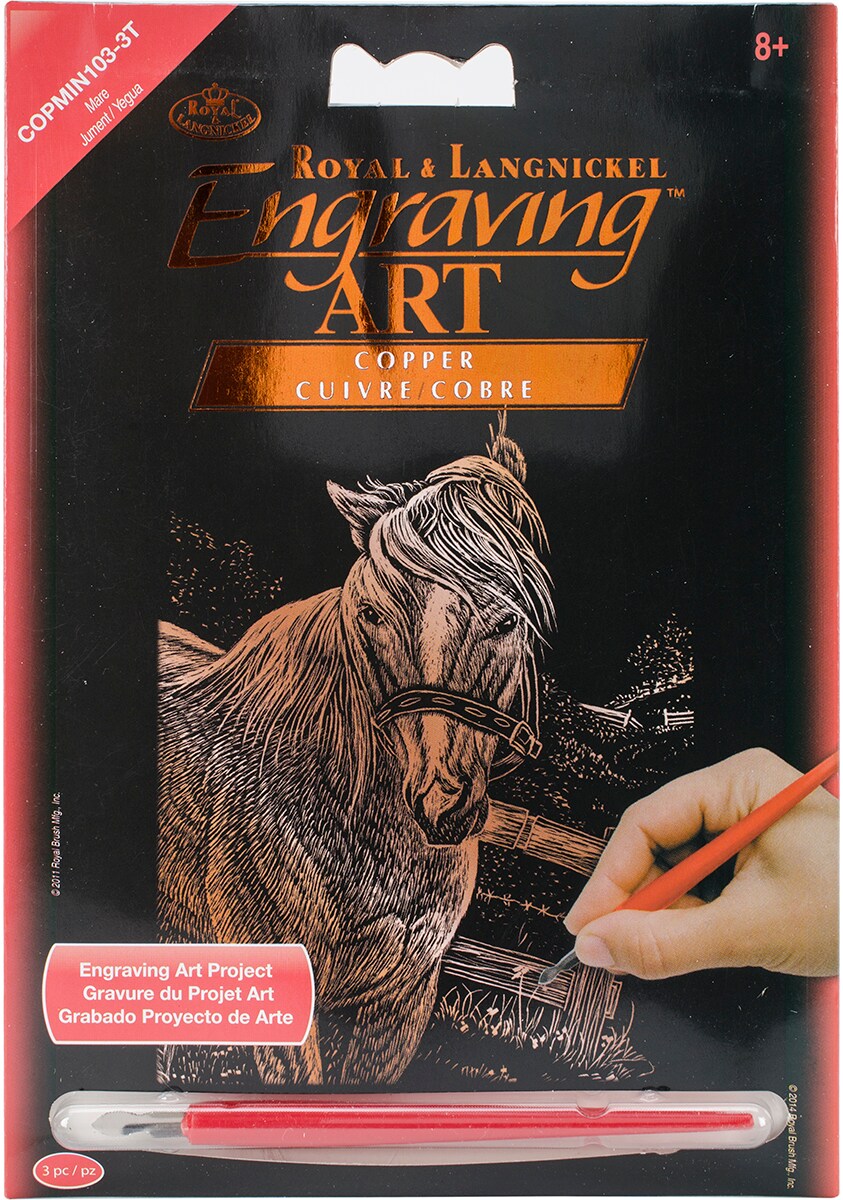 Royal &#x26; Langnickel(R) Copper Foil Engraving Art Kit 5&#x22;X7&#x22;-Mare